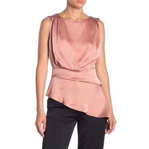 Do + Be Sleeveless Satin Blouse